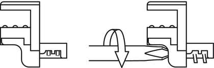 Gls Shelf Support 6/8/10mm Screw ZA NP