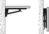 Hebgo HD Folding Bracket 420mm 500kg/Pr