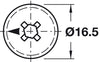 Minifix 15 Housing 12mm w Rim NP