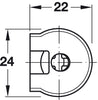 Rafix 20 Housing wo Ridge 16mm Pl Beige