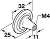 Eden Knob ZA Ant Brass D32x25mm