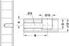 Minifix 15 Housing 15mm wo Rim Bright