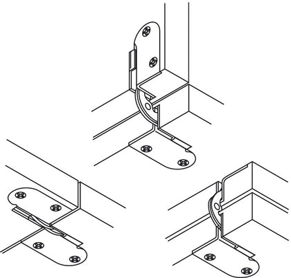 Folding Table Hinge 18mm St Blue Galv