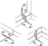 Folding Table Hinge 18mm St Blue Galv
