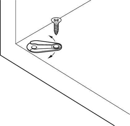 Pivot Hinge wo Stop Pl Brown