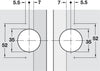 Mitred Flap Hinge 90D for 45D App