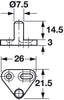 Locking Bolt w Screw Fixing Plate ZA PNP