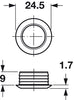 Mini Push-Lock Rosette D20/24.5mm Pl MN
