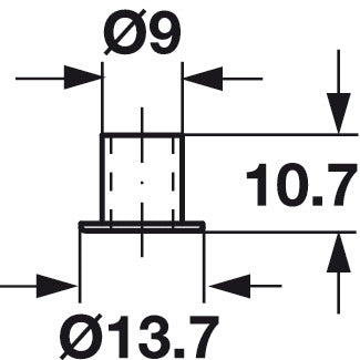 Locking Socket Brass MNP for PushButtons