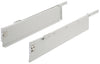 Metal Drawer Sides 118/400mm Wht