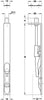 Lvr Act Flushbolt 203x19x38mm Brs SNP
