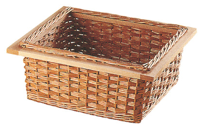 Wicker Basket/Beech Frame 400mm