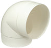 Sys5 90D Round Pipe Connector White