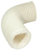 Sys4 Round Flexi-hose x 1m White PVC