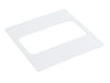 Sys4a Flat Rect Wall Plate 153x153mm Wht