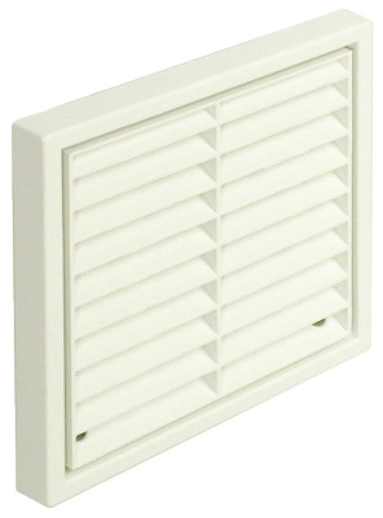 Sys4a Fix Louvre Grille Rec Spigot White