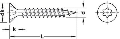 Spax Scr Ful Csk TS20 D4.0x30mm Wrx 200