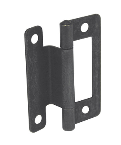 Cranked Flush Hinge 50mm Steel FB