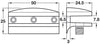 Gls Shelf Support 6mm Screw ZA PC