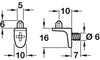 Shelf Support D5mm Plug/Thread ZA NP