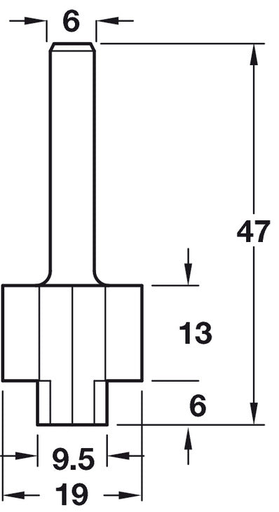 Router Bit 1/4 Shank Hi Speed Steel