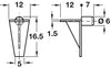 Shelf Support D6mm Plug Pl Trans