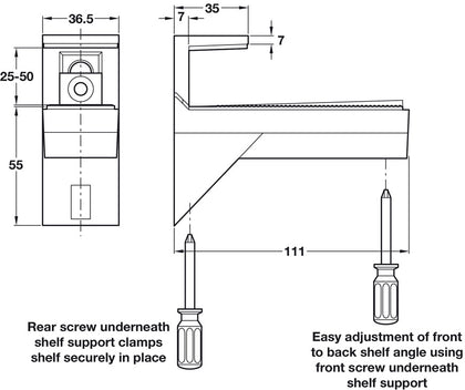 Kalabrone Maxi Shelf Support ZA SN