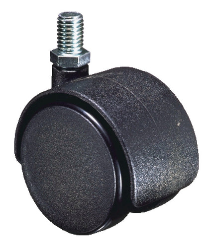 D50mm Twin Castor Swivel wo Brake M8 Bk