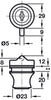 Glass Door Cyl Lock N7921PL MNP