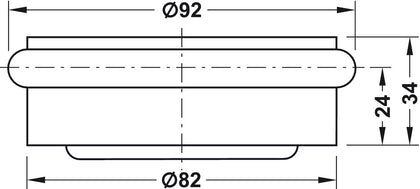 Puck Door Stop/Floor 1.1kg D92/82mm SSS