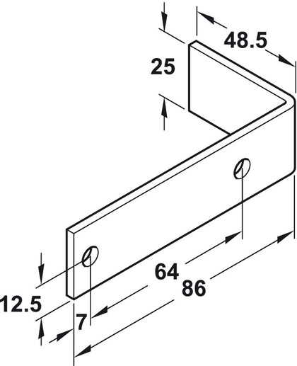 Slido Cls 50VFP Follower Brkt Outer