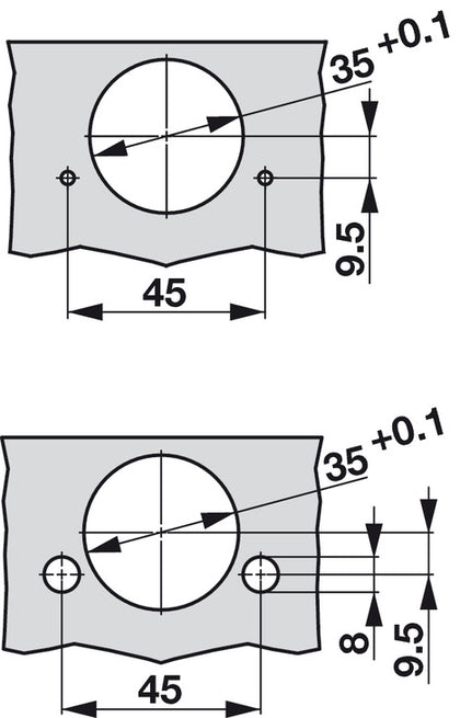 Tiomos PCC Pie Cut Hinge Click wo SC SF