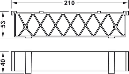 Slido Cls 50VFP Spacer Plate UH