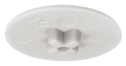 Minifix 15 Cover Caps PZ2 Pl White