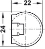 Rafix 20 TAB House w Ridge 16mm Pl Black