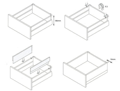 NovaPro Del Duo Side Wing 500mm Met