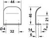 Ella Pull Handle ZA Matt Chrome 32mm cc