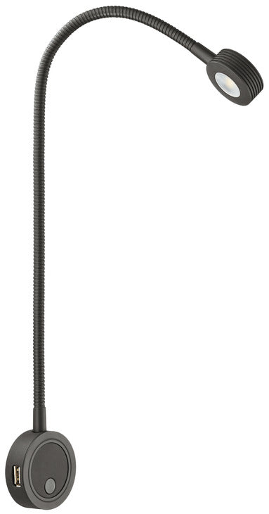 Loox LED2034 Read/USB 12V/17W 4000K Blk