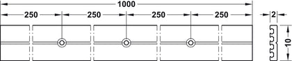 Loox LED Cool Bar Profile 12V/24V 1m Alu