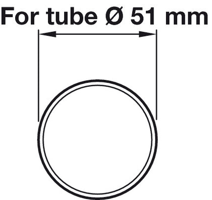 D51mm Rail Tube Straight 5.0m SSS
