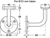 D51mm Handrail Bracket PSS