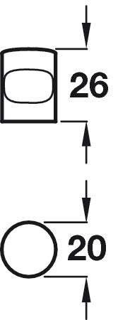 Orson Knob Alu AA D20x26mm