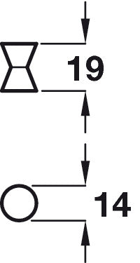 Egg Timer Knob Alu Pol Nickel D14x19mm