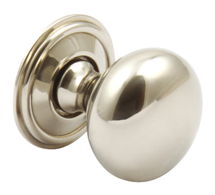 Rugby Knob Brass Pol Nickel D32x35mm