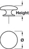 Metropolis Knob 303 PSS D38x30mm