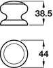 Knob Unfinished Oak D44x38.5mm