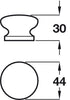 Knob Unfinished Oak D44x30mm