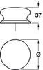Knob Unfinished Oak D50x37mm