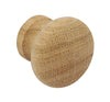 Knob Unfinished Beech D34x28mm