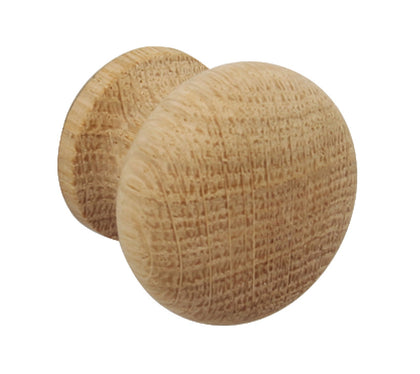 Knob Unfinished Beech D40x35mm